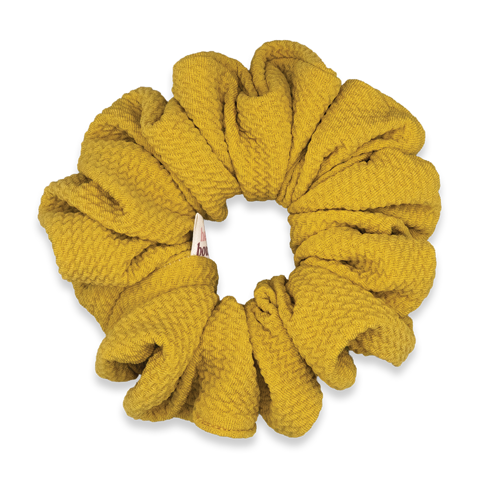 Textured Mustard Scrunchie | Everyday Collection
