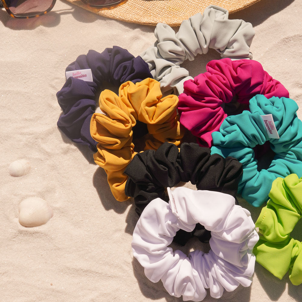 Black Midnight Scrunchie | Activewear Collection