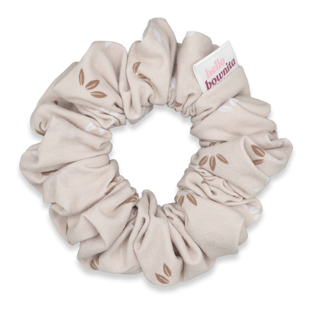 Creamy Leaves Scrunchie | Everyday Collection