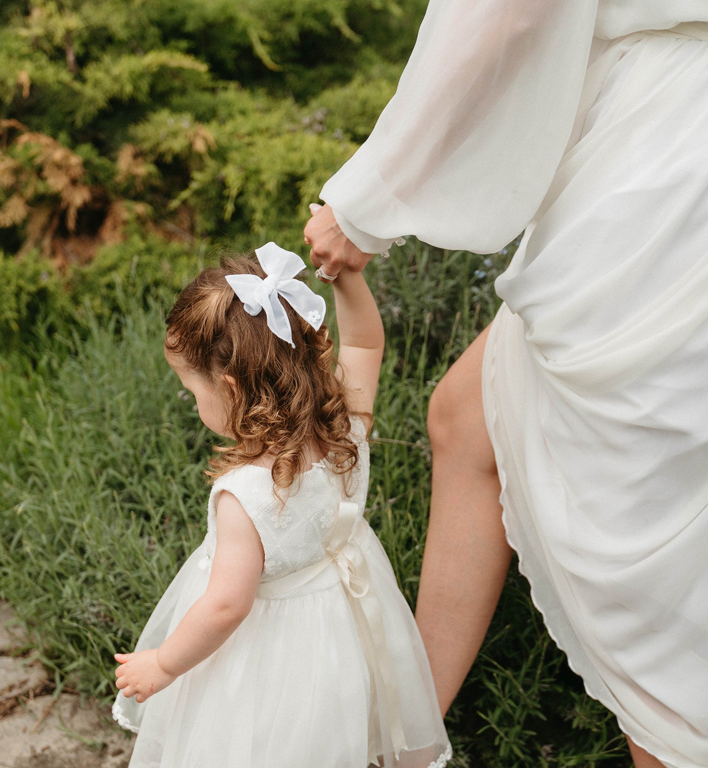 Elegant Floral White Bow | Wedding Collection