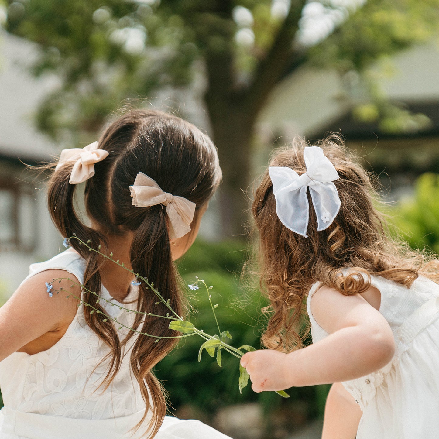 Elegant Floral White Bow | Wedding Collection
