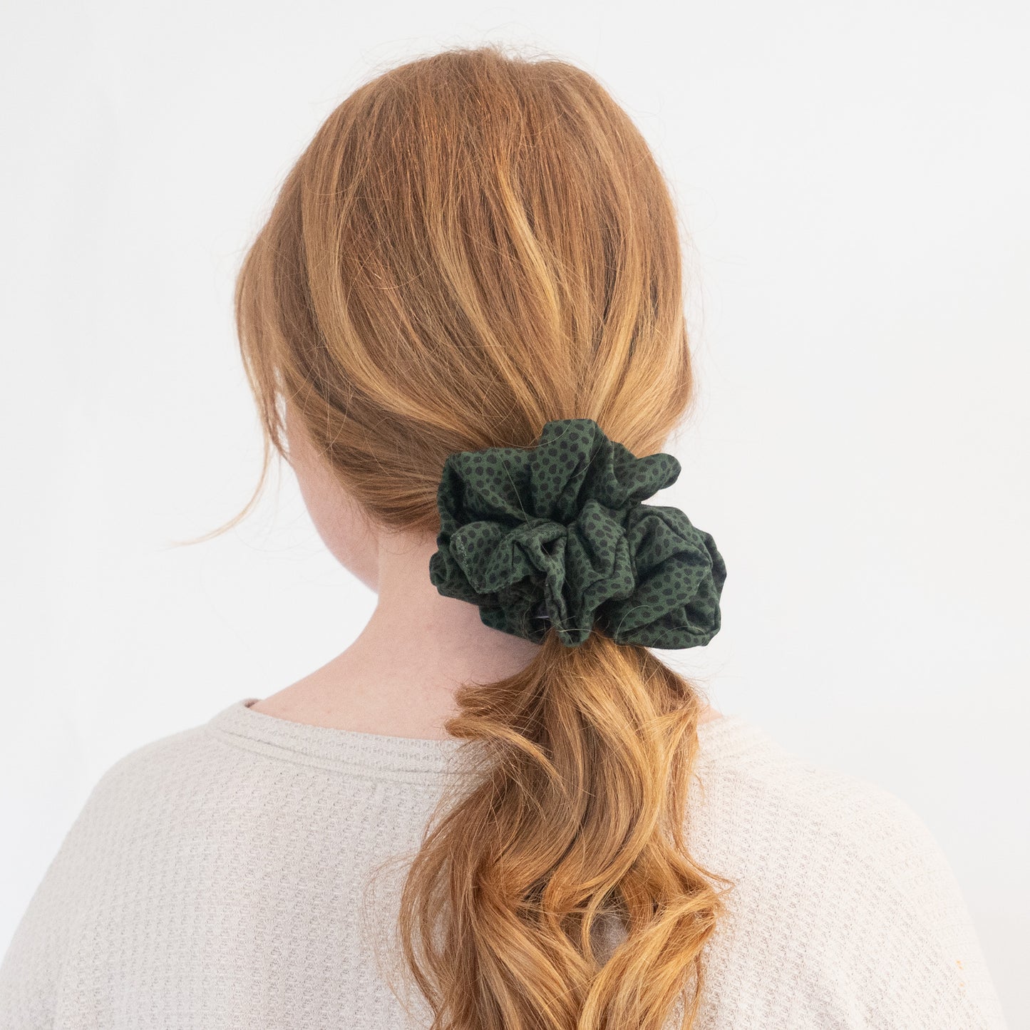 Green Leopard Oversized Scrunchie