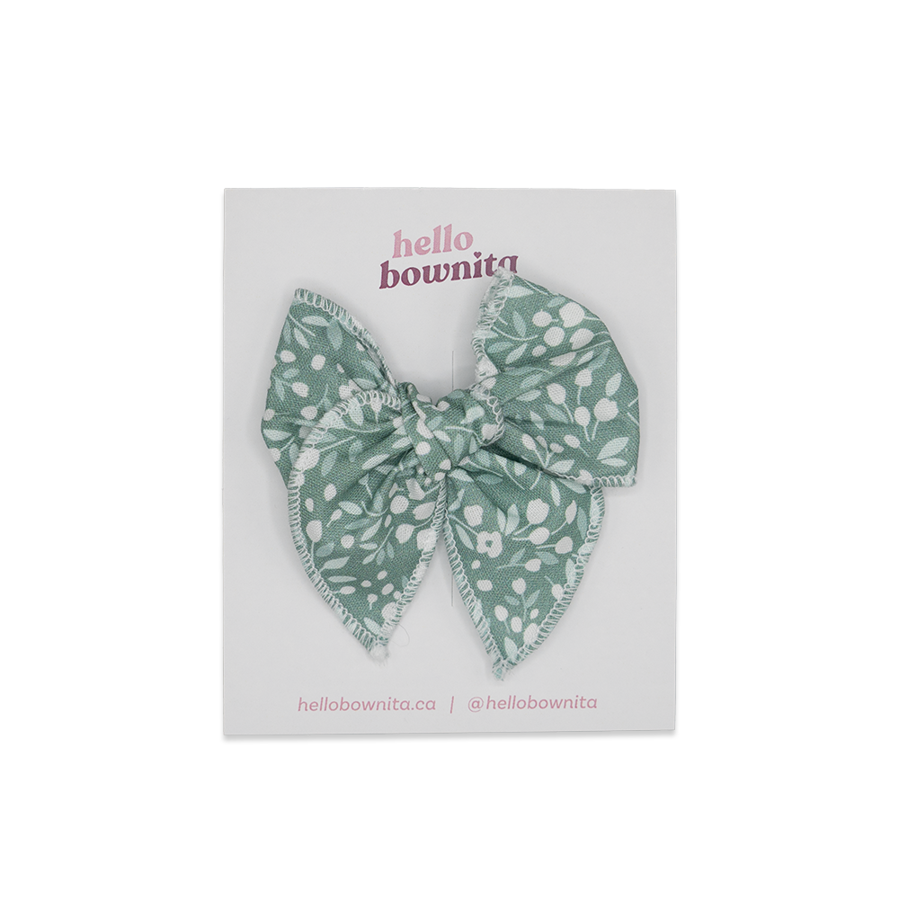 Green Tulips Bow | Some Bunny Loves You Collection