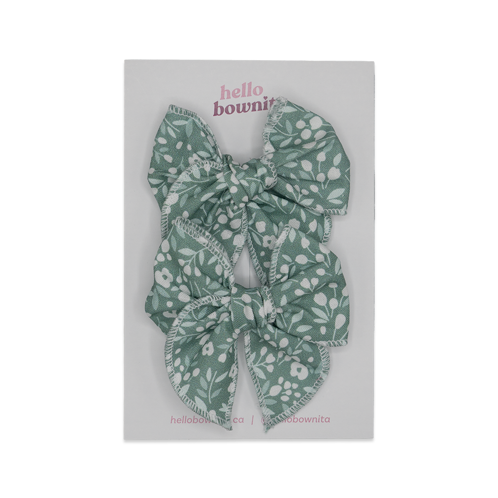 Green Tulips Bow | Some Bunny Loves You Collection