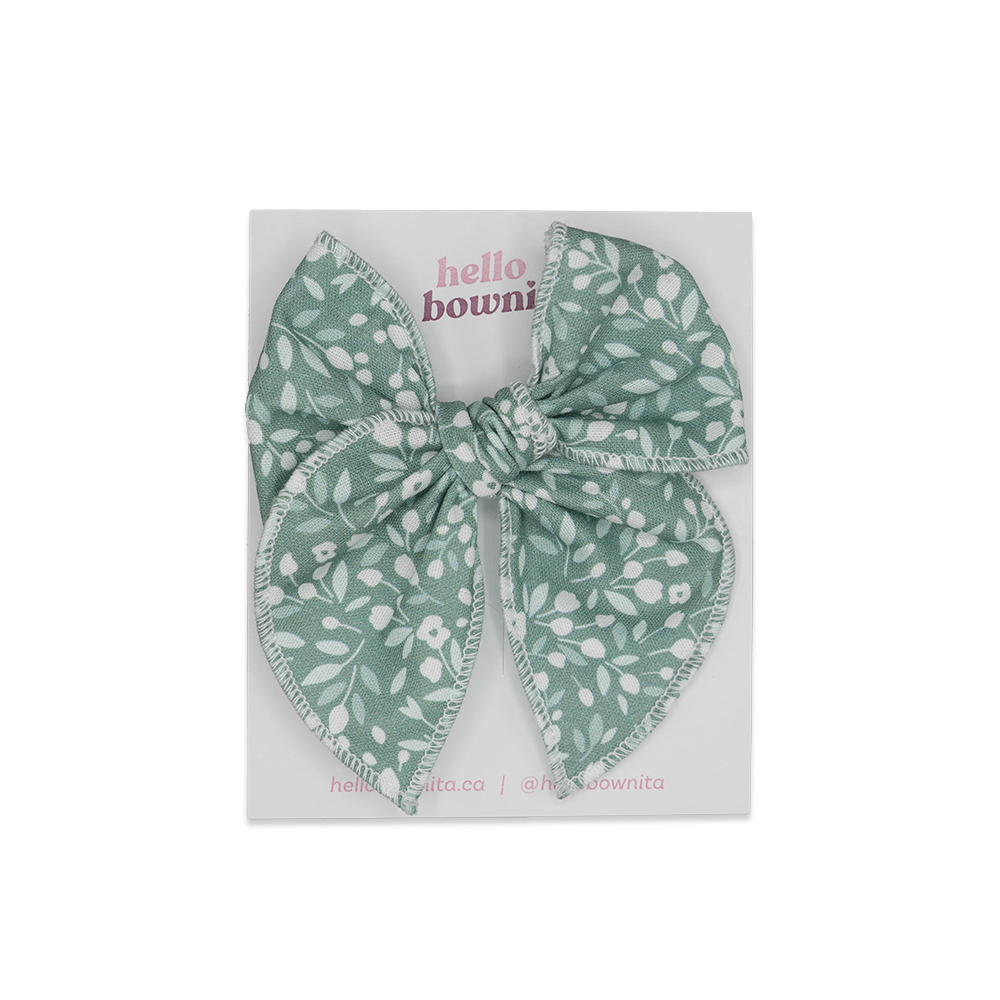 Green Tulips Bow | Some Bunny Loves You Collection