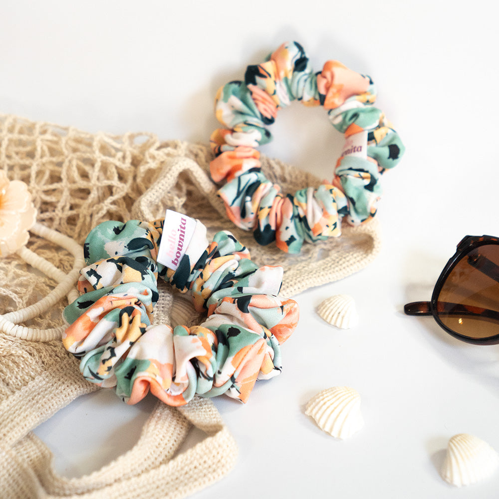 Mint Blossom Scrunchie | Activewear Collection