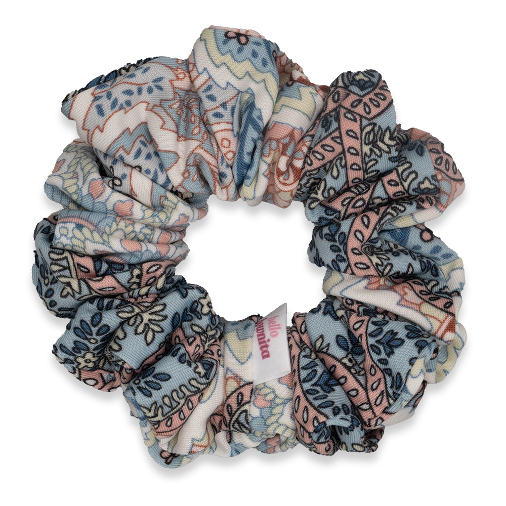 Pastel Paisley Scrunchie