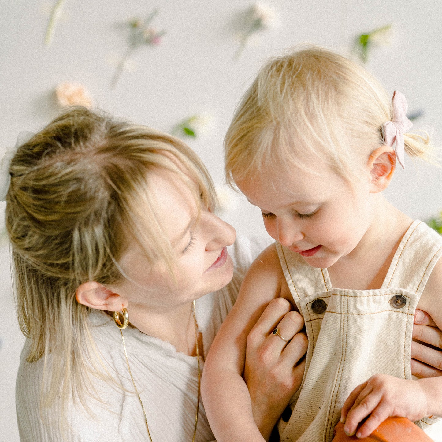 Dusty Pink Linen Scrunchie | Mommy & Me Collection