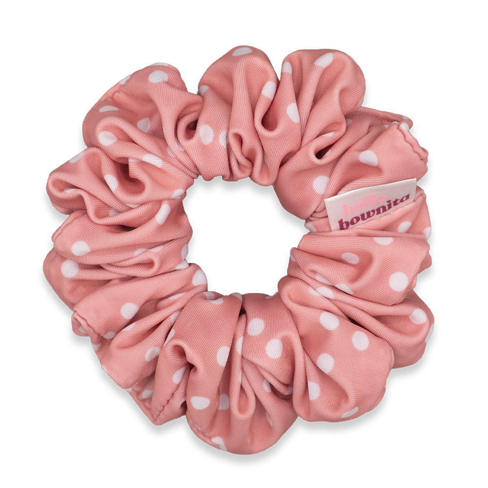 Pink Polkadot Scrunchie | Activewear Collection