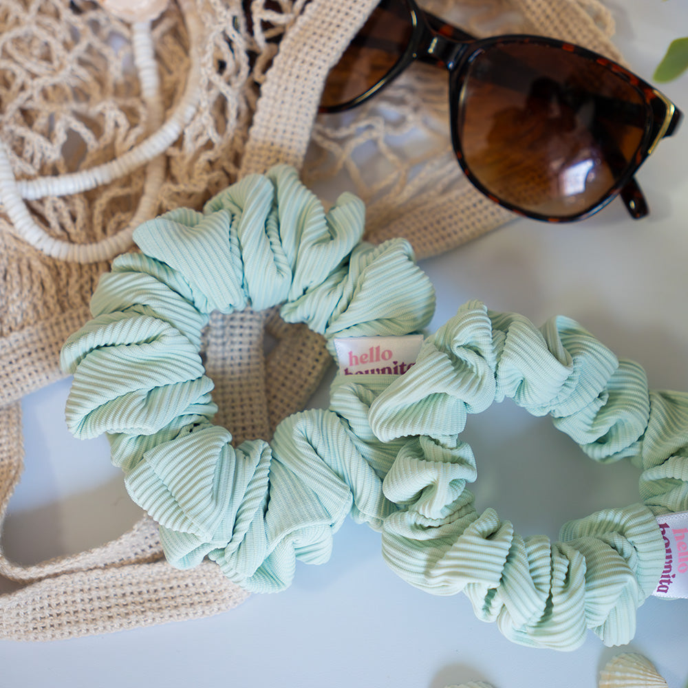 Pistacho Ribbed Scrunchie | Activewear Collection