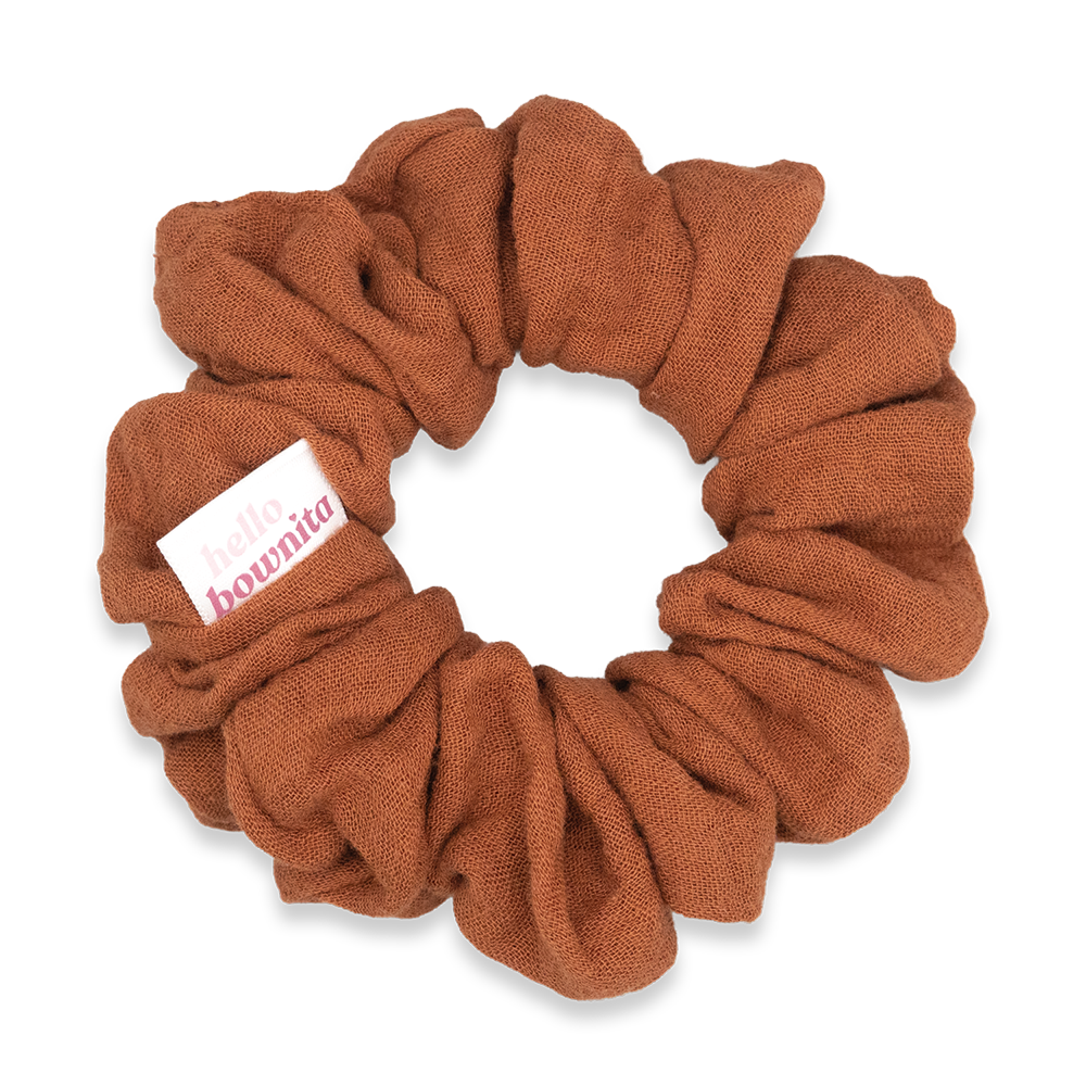 Rust Gauze Scrunchie | Everyday Collection