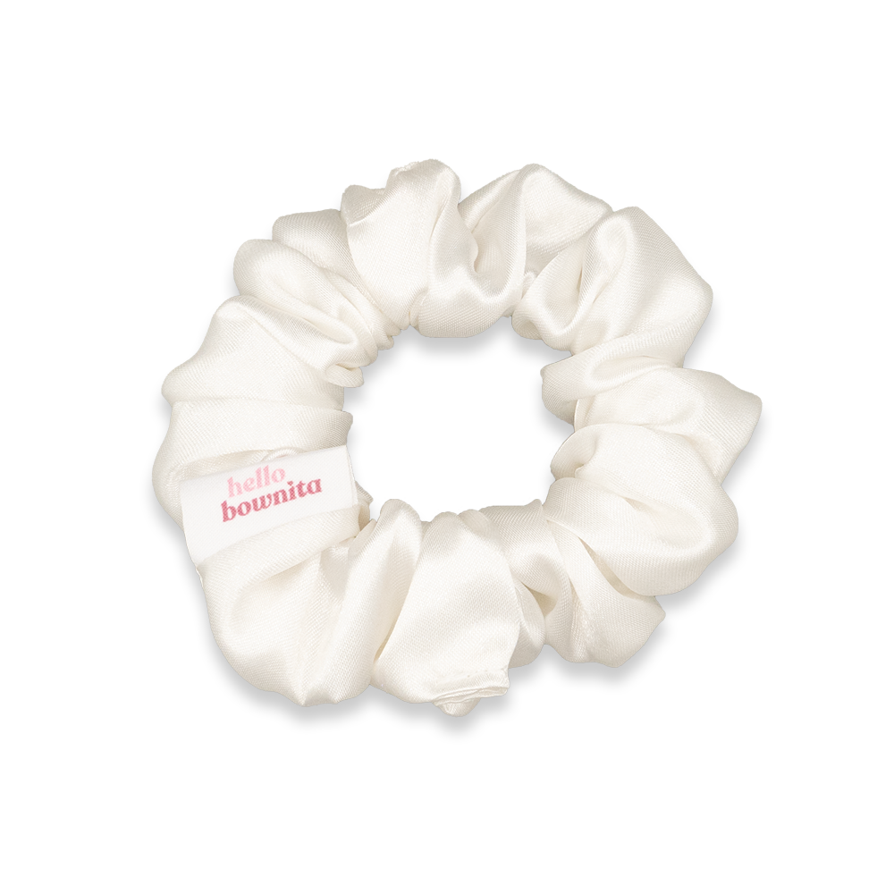 Palace White Scrunchie | Wedding Collection