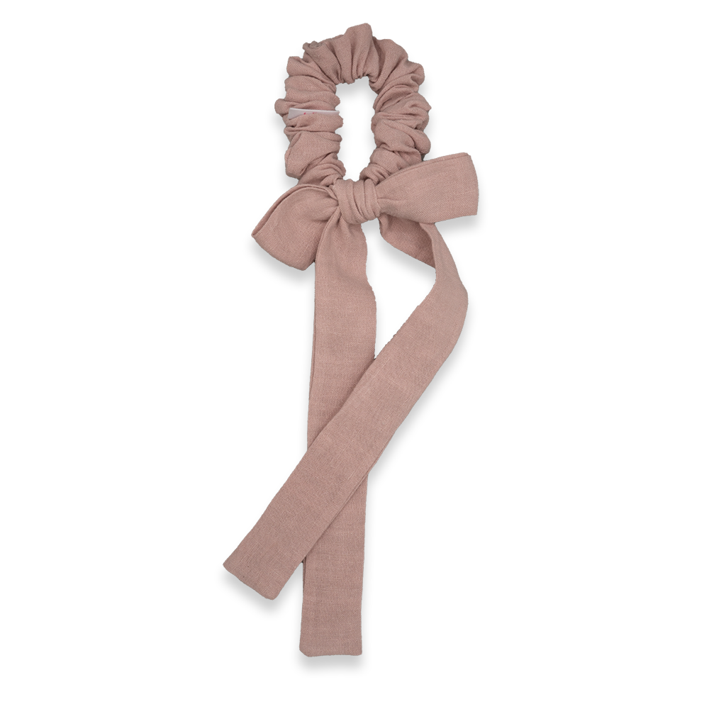 Dusty Pink Linen Scrunchie | Mommy & Me Collection