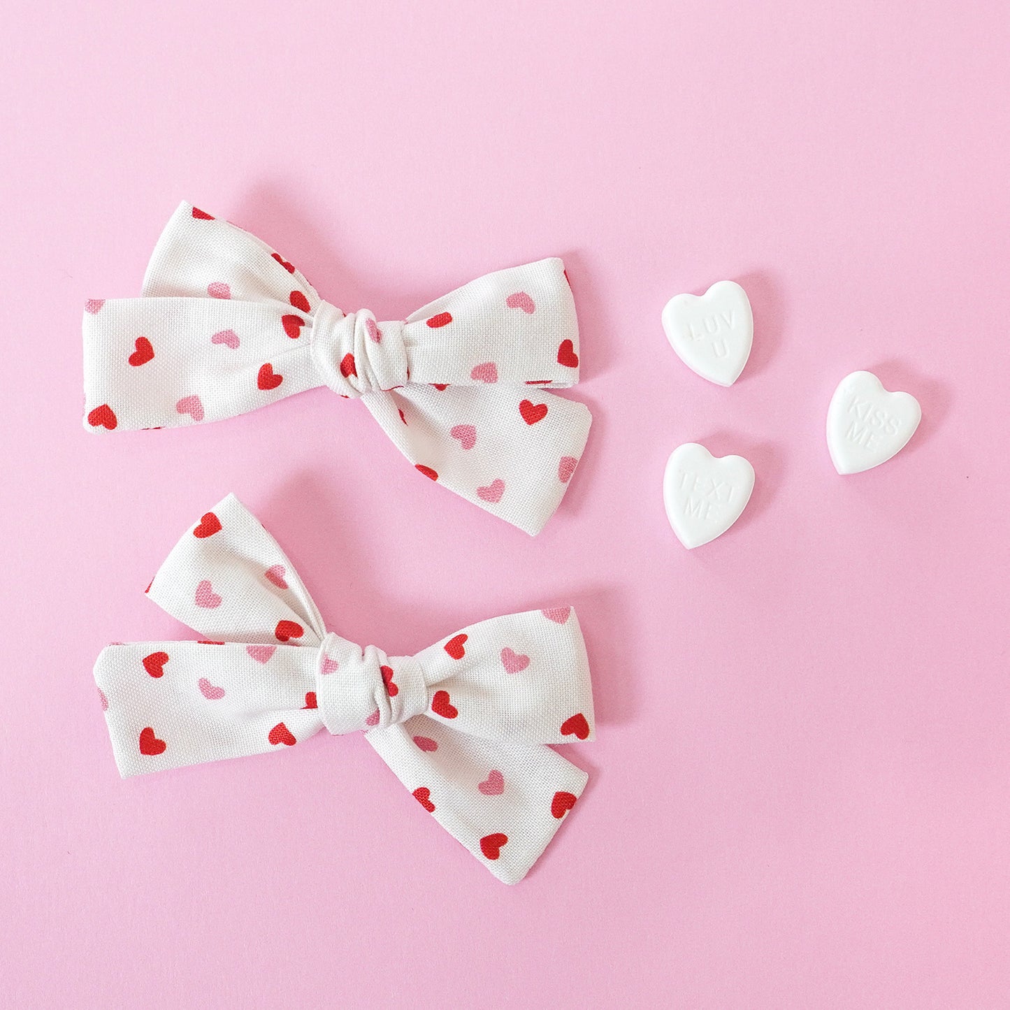White Heart Bow | Love Collection