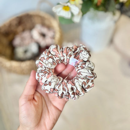 Ribbed Fall Floral Scrunchie| Everyday Collection