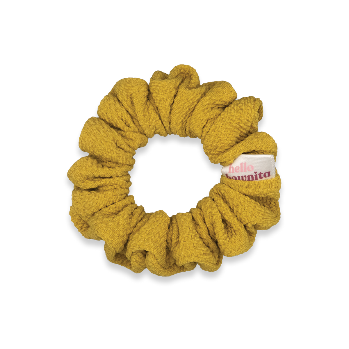 Textured Mustard Scrunchie | Everyday Collection