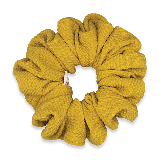 Textured Mustard Scrunchie | Everyday Collection