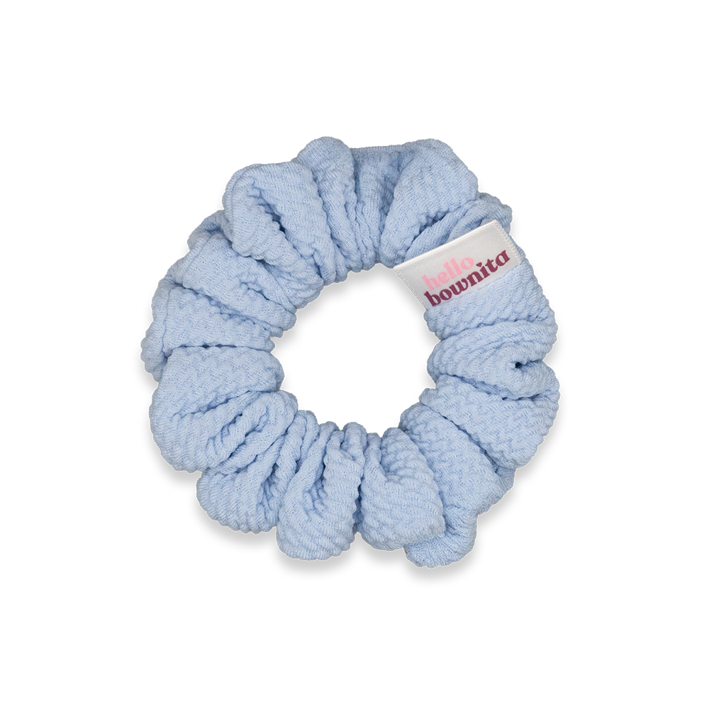 Textured Blue Sky Scrunchie | Everyday Collection