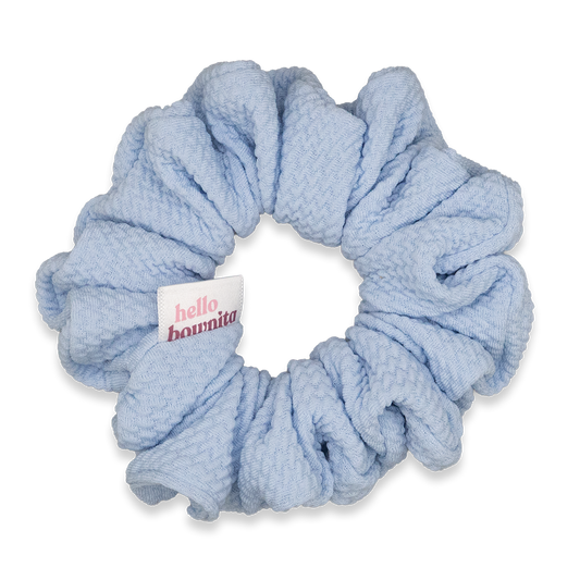 Textured Blue Sky Scrunchie | Everyday Collection