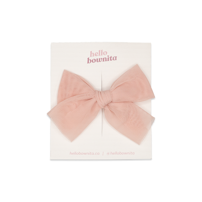 Blush Tulle Bow | Wedding Collection