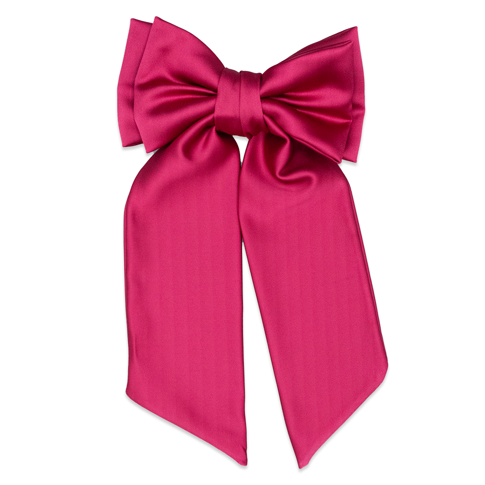 Bright Burgundy Oversized Bow