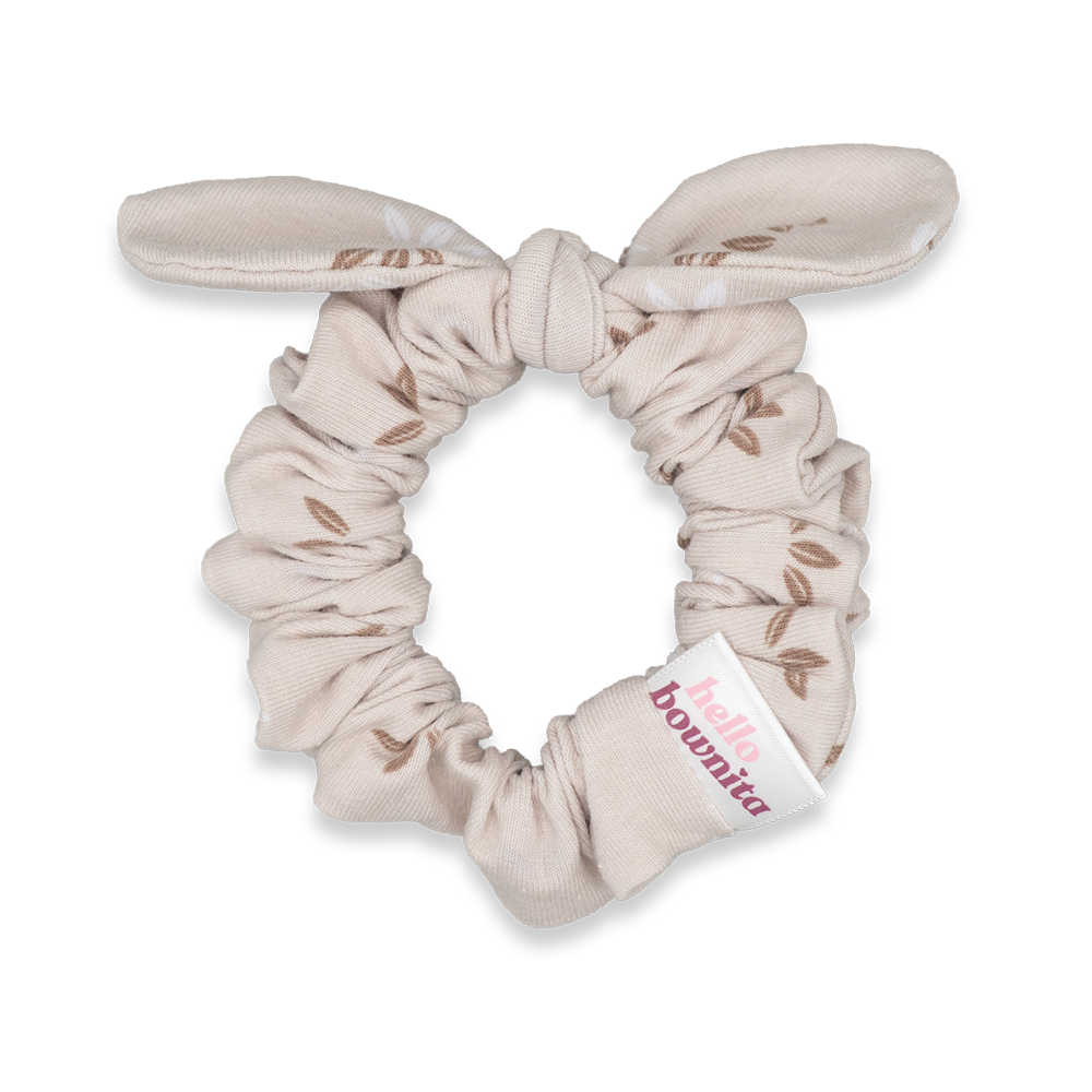 Creamy Leaves Scrunchie | Everyday Collection