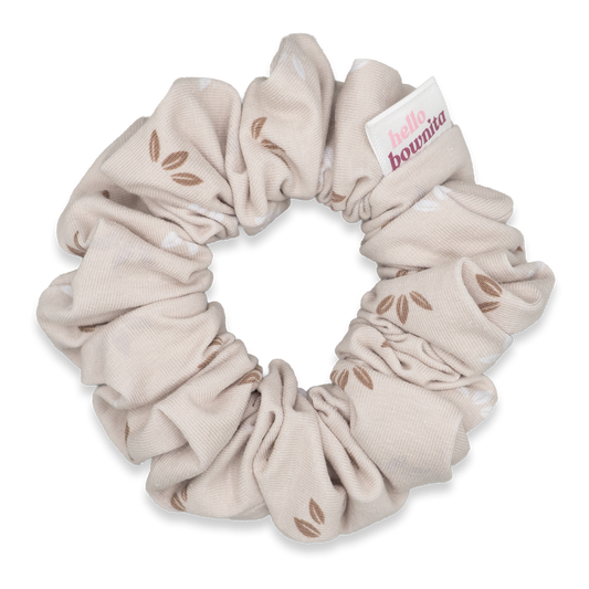 Creamy Leaves Scrunchie | Everyday Collection