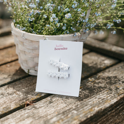 Floral White Clip | Wedding Collection