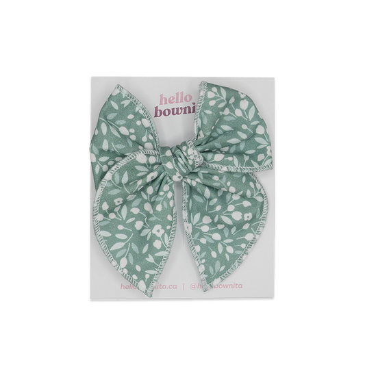 Green Tulips Bow | Some Bunny Loves You Collection