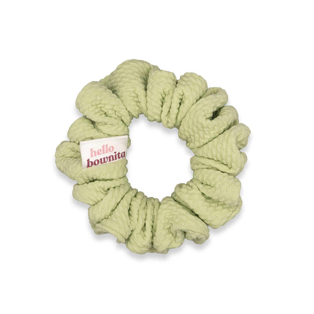 Textured Mint Scrunchie | Everyday Collection