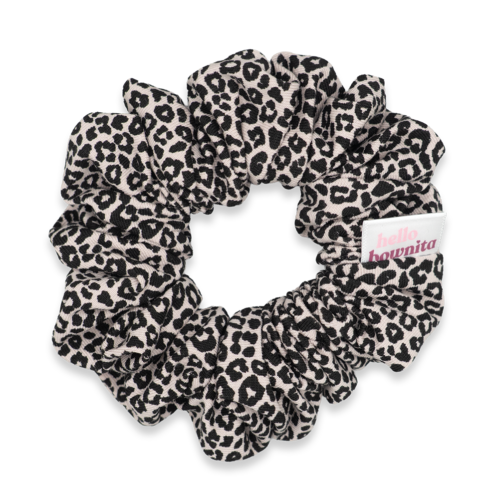 Black Leopard Scrunchie | Everyday Collection