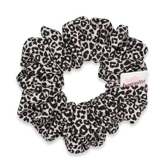 Black Leopard Scrunchie | Everyday Collection