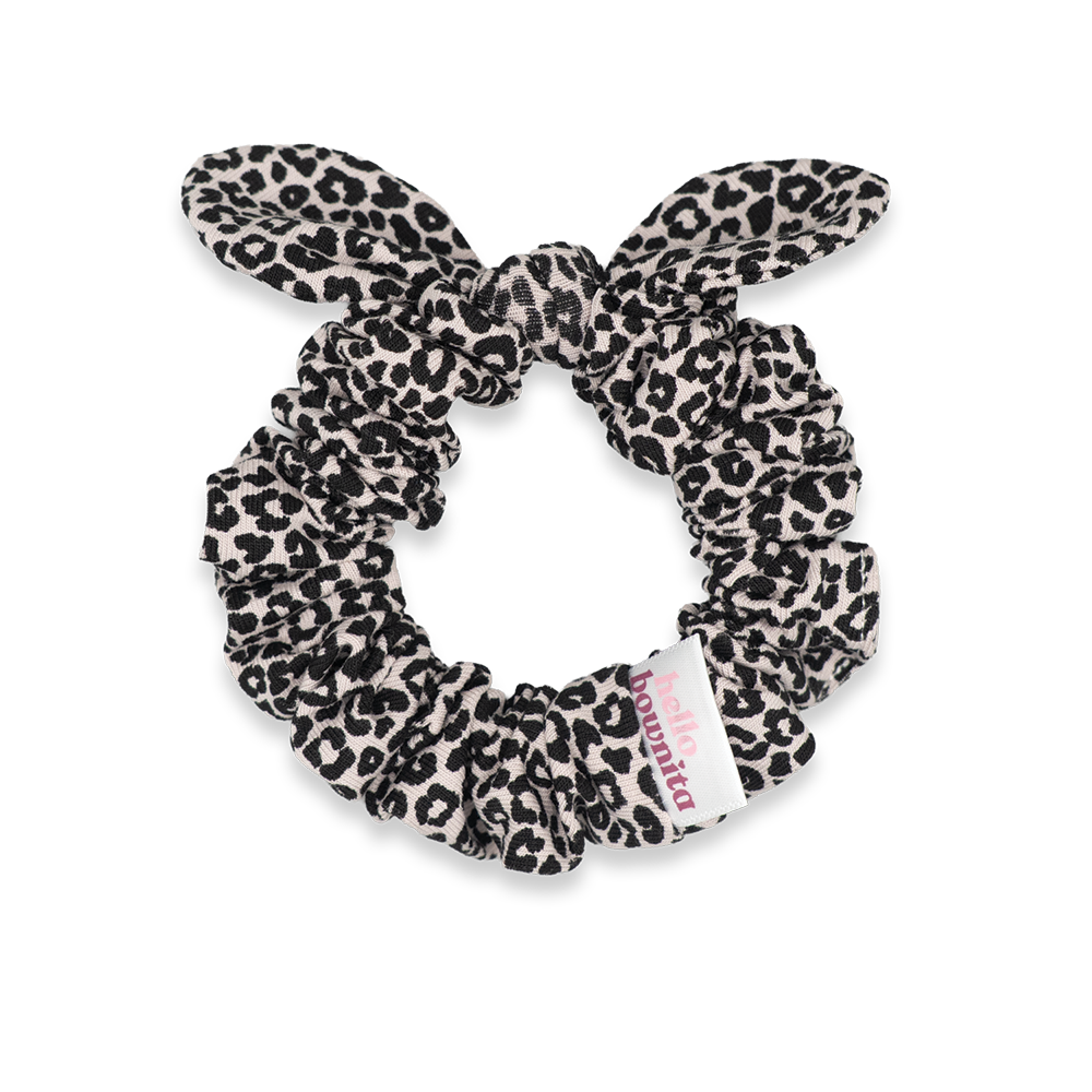 Black Leopard Scrunchie | Everyday Collection