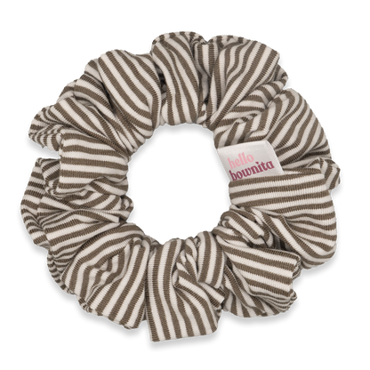 Olive Striped Scrunchie | Everyday Collection