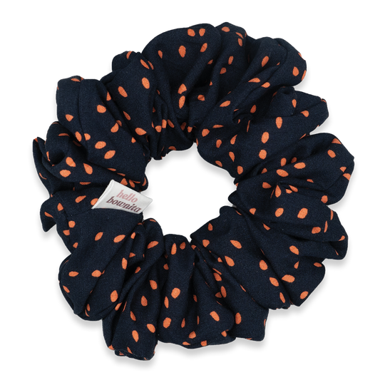 Orange Freckled Oversized Scrunchie