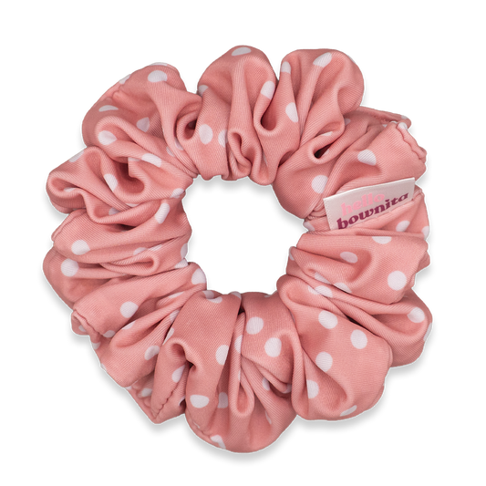 Pink Polkadot Scrunchie | Activewear Collection