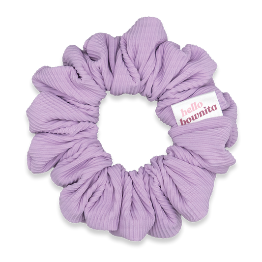Lilac Ribbed Scrunchie | Activewear Collection