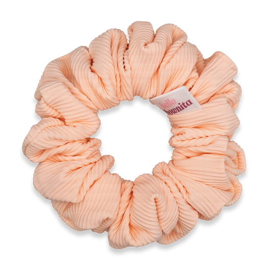 Peach Ribbed Scrunchie | Activewear Collection