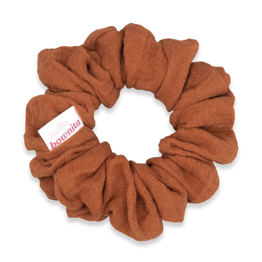 Rust Gauze Scrunchie | Everyday Collection