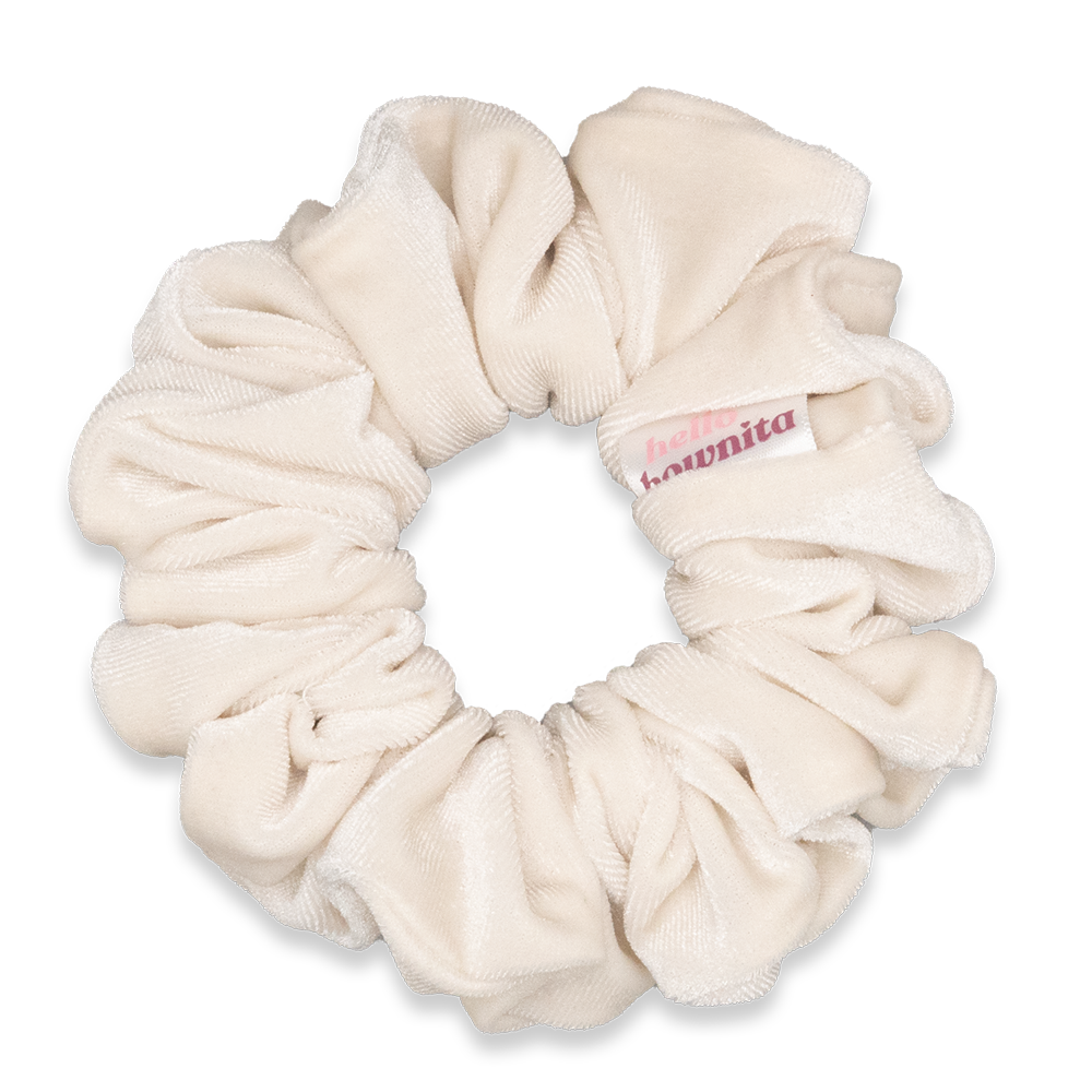 Snow White Velvet Scrunchie