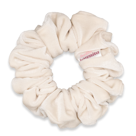 Snow White Velvet Scrunchie