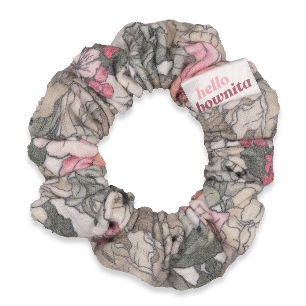 Pink Garden Scrunchie