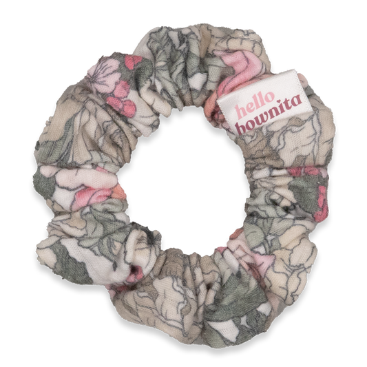 Pink Garden Scrunchie