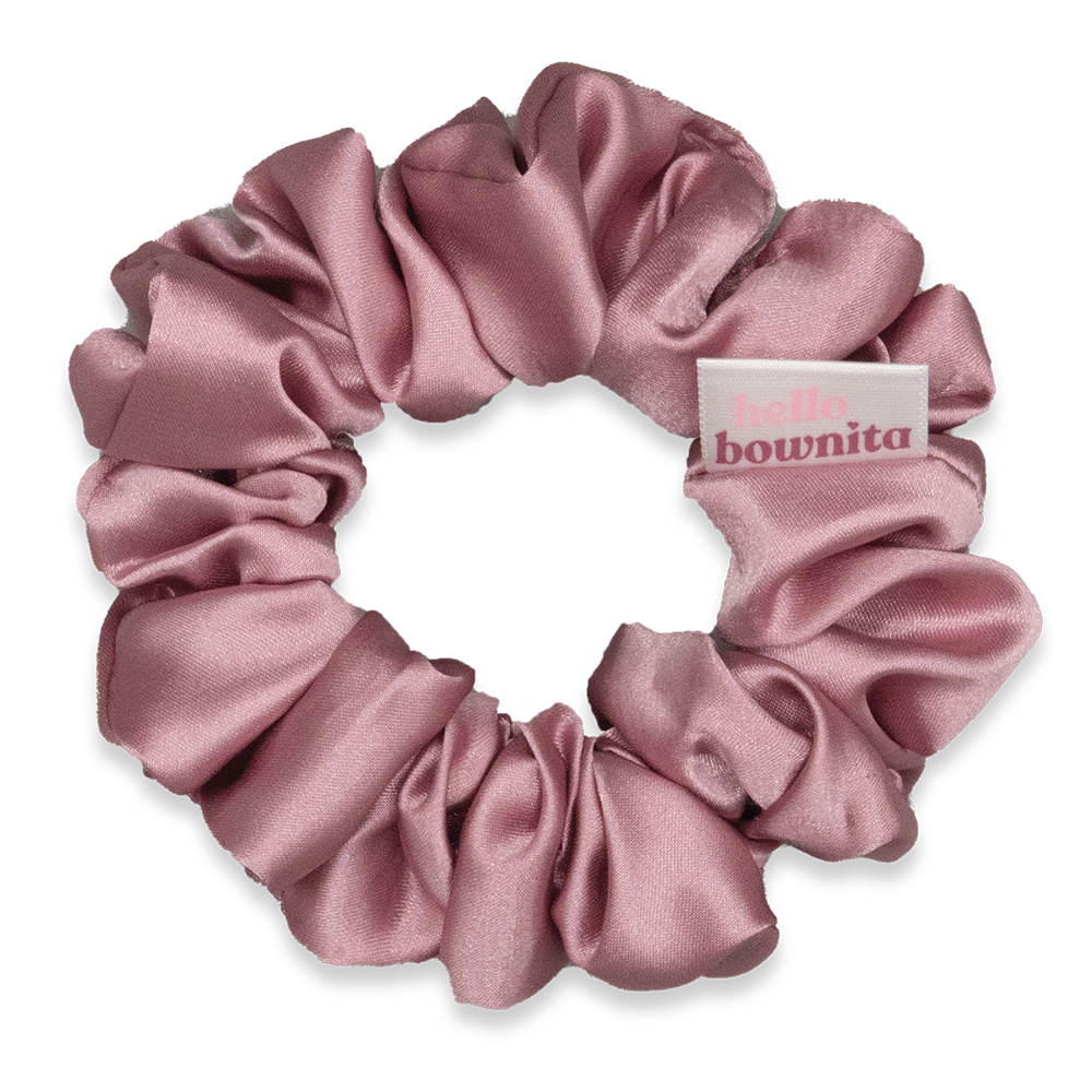 Old Rose Satin Scrunchie