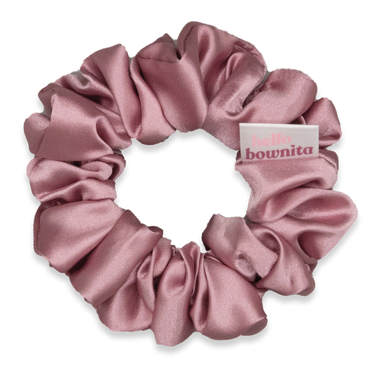 Old Rose Satin Scrunchie