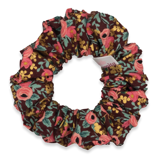 Garden Party Burgundy Scrunchie