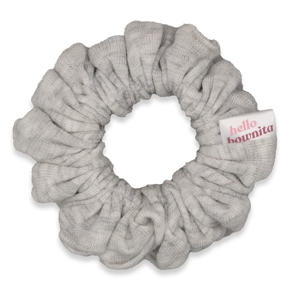 Cloudy Grey Scrunchie