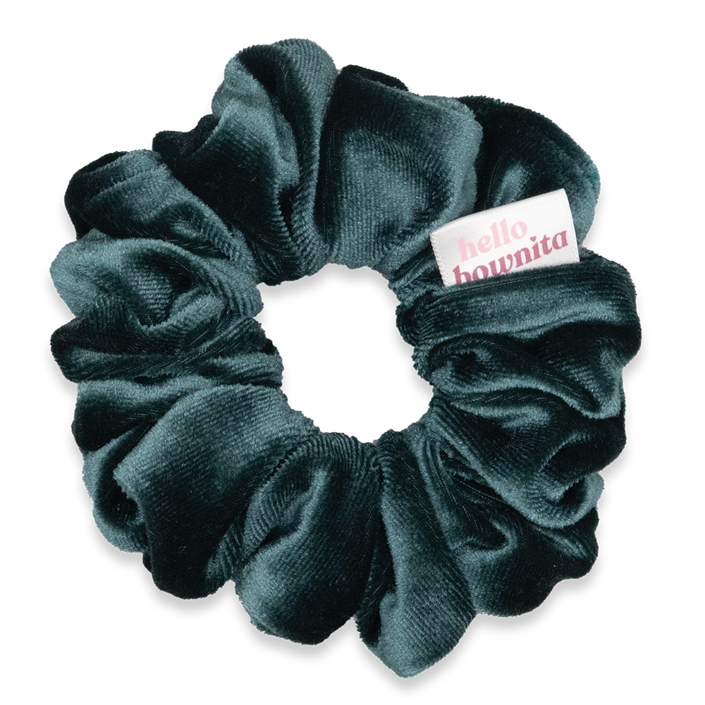 Evergreen Velvet Scrunchie