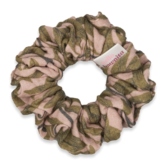 Tropical Leaves Scrunchie