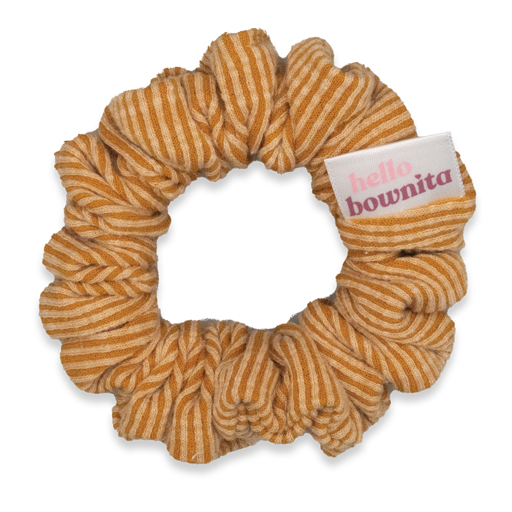 Sunshine Ribbed Scrunchie